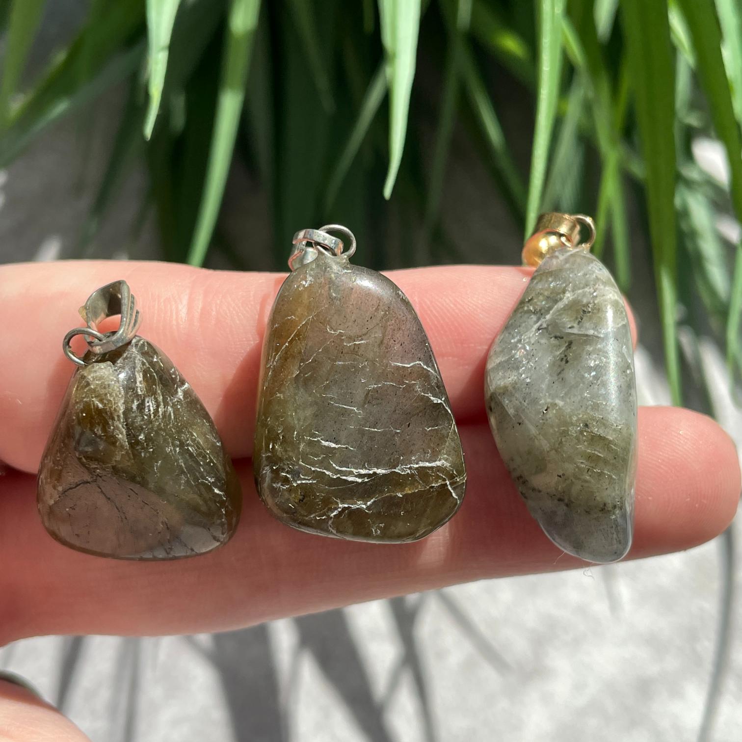 Tumbled Mini Pendant - Labradorite Tumbled Mini Pendant - Labradorite